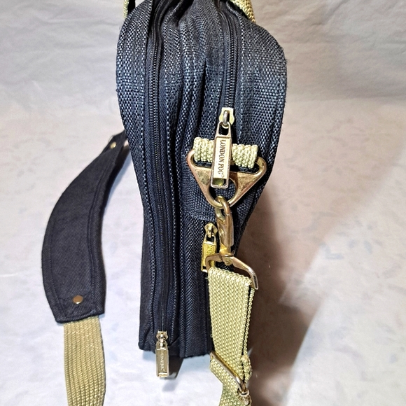 London Fog Ryka Briefcase/Laptop/Travel Bag 16x12 Expandable Blk. 11-Compartment - Picture 3 of 12